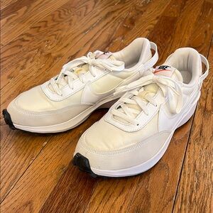 Nike Nike Waffle Debut Men's Shoes, Cream and White Sneakers